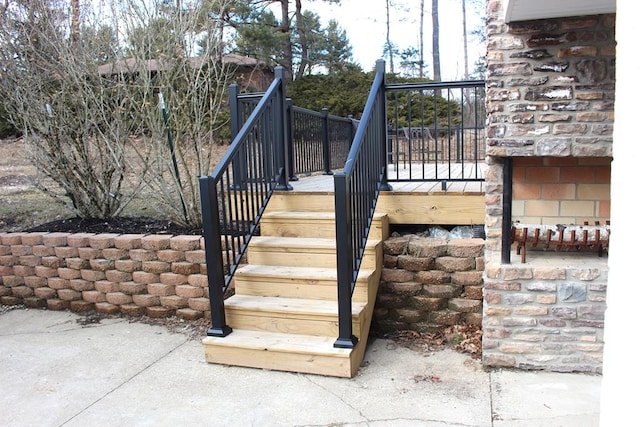 view of stairs