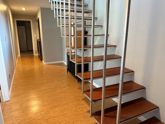 380 Tidd Dr, Galion, OH 44833 - staircase with baseboards