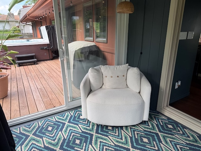 380 Tidd Dr, Galion, OH 44833 - wooden deck featuring a hot tub and area for grilling
