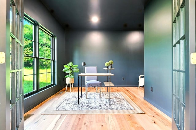 1360 Lexington Ontario Rd, Mansfield, OH 44904 - office featuring wood finished floors and baseboards