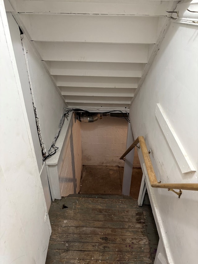 view of staircase