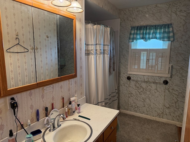 1022 S E E, Bucyrus, OH 44820 - full bathroom featuring vanity and curtained shower