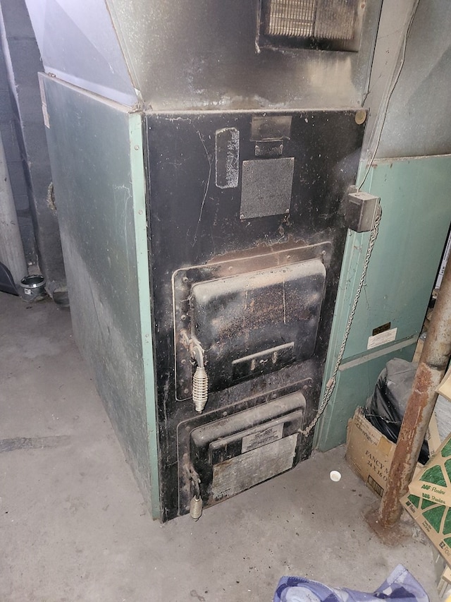 interior details with heating unit