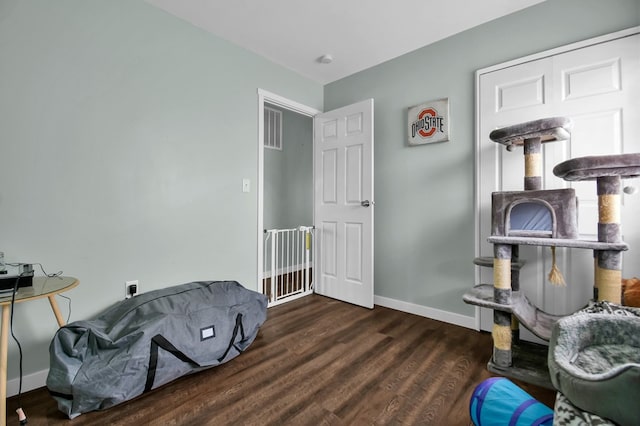 interior space featuring dark wood-type flooring