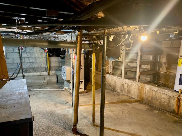 view of basement