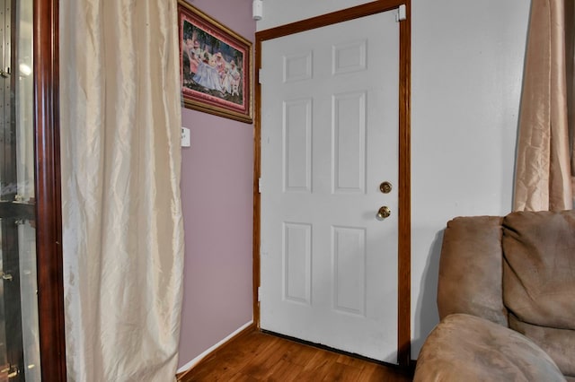 interior space featuring hardwood / wood-style floors