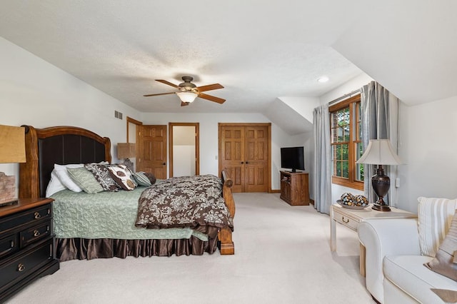 2313 Woodland Park Dr, Ontario, OH 44903 - bedroom featuring light colored carpet and a ceiling fan