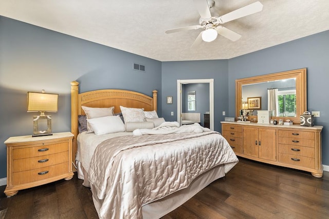 2313 Woodland Park Dr, Ontario, OH 44903 - bedroom featuring dark wood finished floors and a ceiling fan