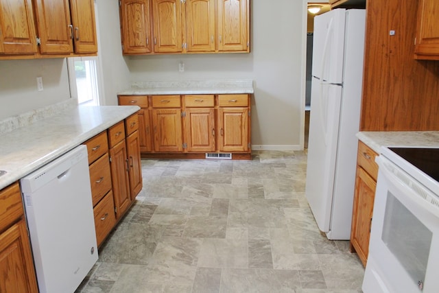 kitchen with white appliances