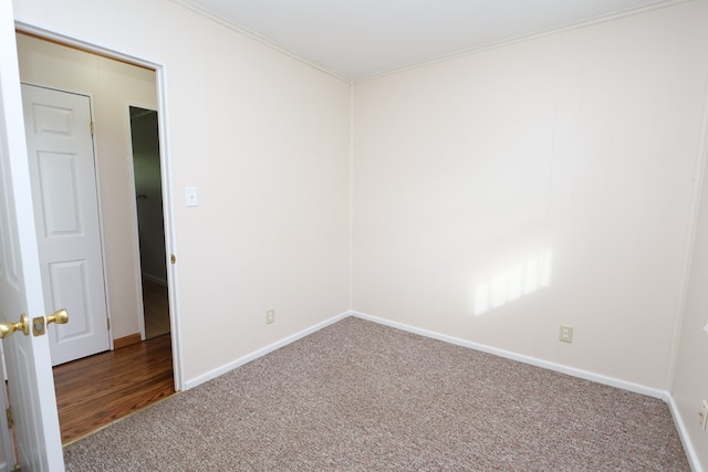 view of carpeted empty room