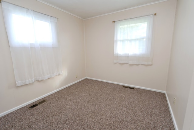 view of carpeted empty room