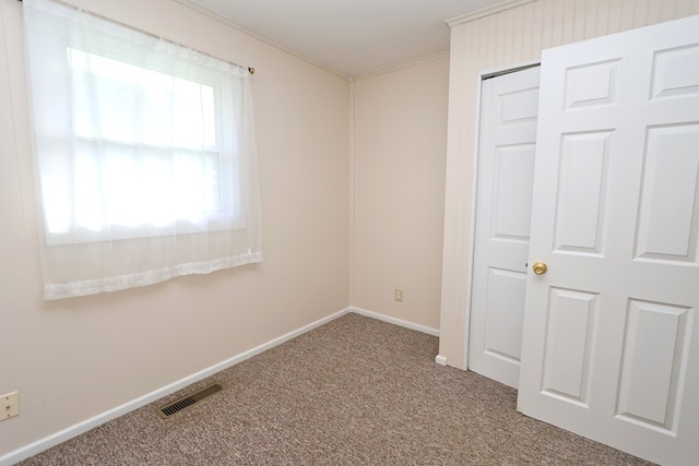 view of carpeted empty room