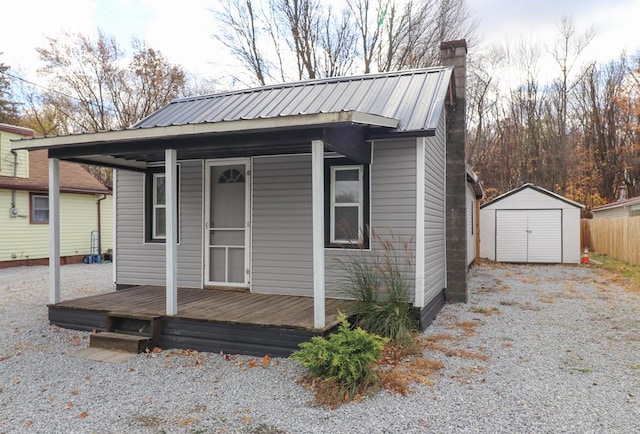 view of outbuilding