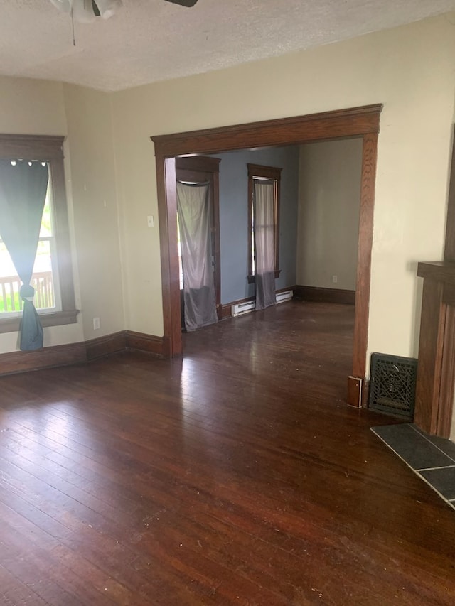406 Sherman Pl, Mansfield, OH 44903 - empty room featuring hardwood / wood-style floors, baseboards, and ceiling fan
