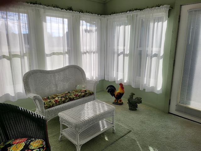 view of sunroom