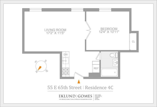 55 E 65th St Unit 4C, New York City NY, 10065, 1 bedrooms, 1 bath condo for sale