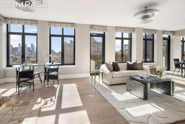 interior space with french doors