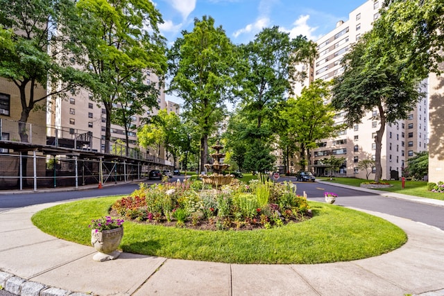 surrounding community with fence