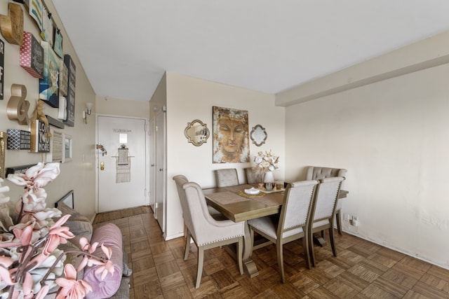 view of dining area