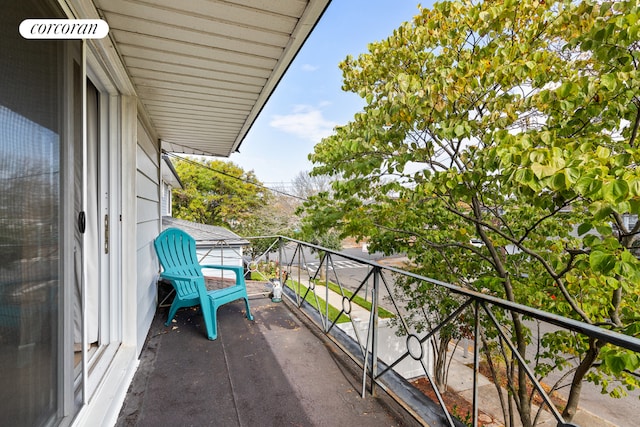 view of balcony