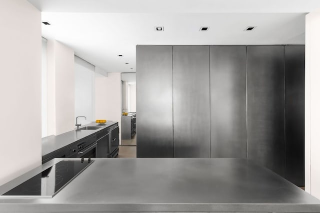 kitchen featuring sink and black electric stovetop