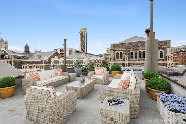 473 W 140th St, New York City, NY 10031 - view of patio / terrace with an outdoor hangout area
