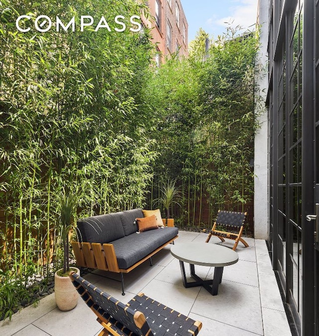 view of patio / terrace with an outdoor hangout area