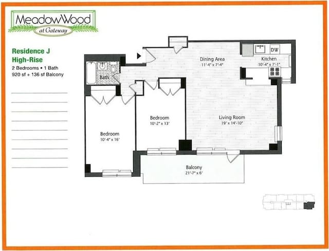 12399 Flatlands Ave Unit 1J, New York City, NY 11207 - view of floor plan / room layout