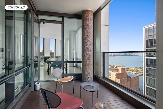 101 Warren St Unit 2620, New York City, NY 10007 - balcony featuring a water view