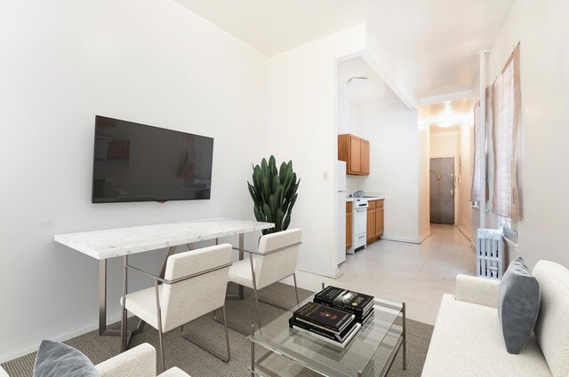 424 E 115th St Unit 3D, New York City, NY 10029 - living area featuring radiator heating unit