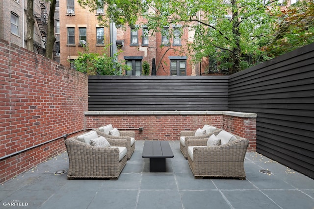69 W 83rd St, New York City, NY 10024 - view of patio / terrace featuring outdoor lounge area