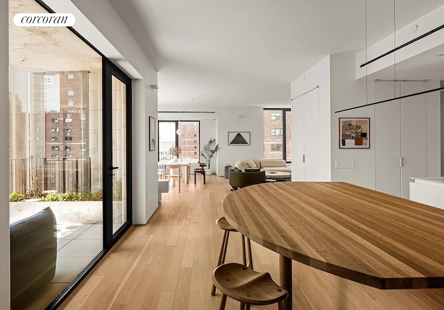 9 Chapel St Phb, Phb, New York City, NY 11201 - dining area featuring light wood-style flooring