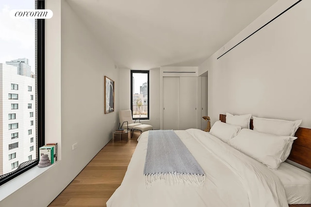 9 Chapel St Phb, Phb, New York City, NY 11201 - bedroom with wood finished floors and a closet