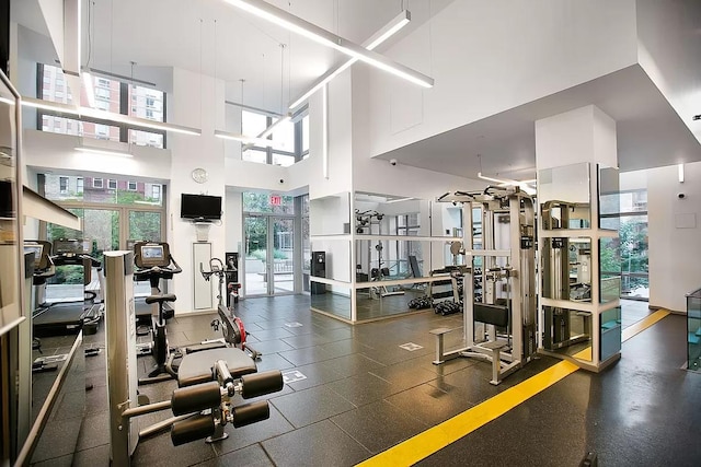 view of exercise room