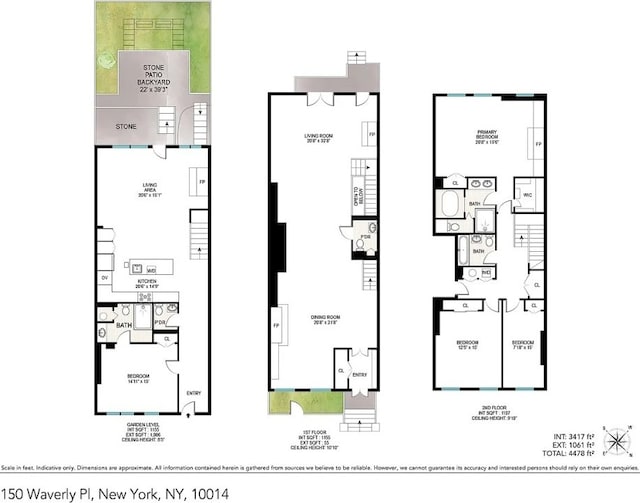 150 Waverly Pl Unit A, New York City NY, 10014, 4 bedrooms, 4 baths multi for sale