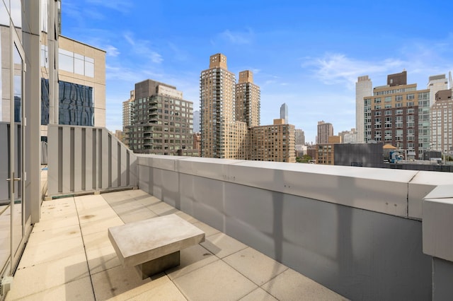 50 Riverside Blvd Unit 17-F, New York City, NY 10069 - view of patio / terrace with a skyline view
