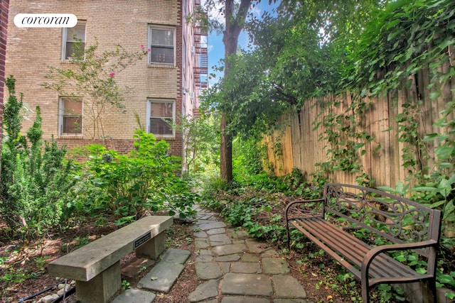 exterior space featuring fence