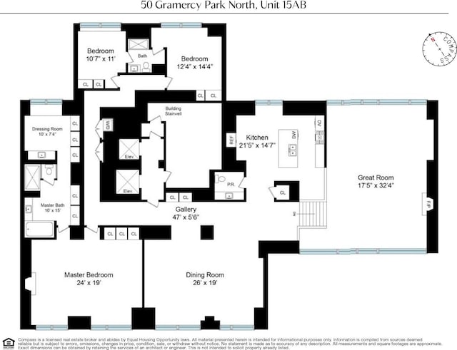 50 Gramercy Park N Unit 15Ab, New York City, NY 10010 - floor plan / room layout