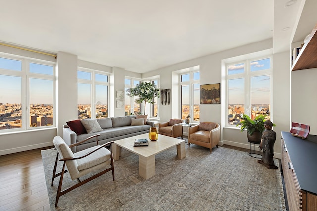 sunroom featuring plenty of natural light