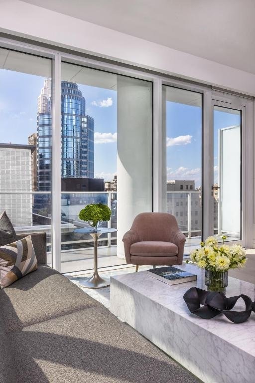 living room featuring plenty of natural light