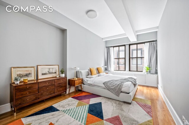 living room featuring light hardwood / wood-style flooring