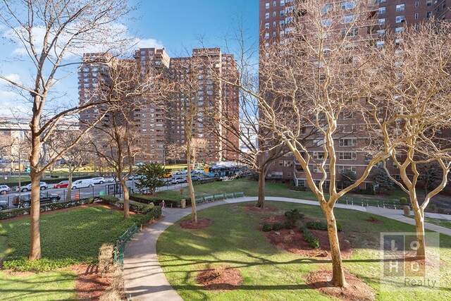 view of community with a yard