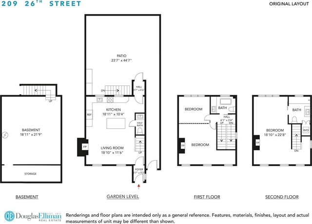 209 26th St, New York City NY, 11232, 3 bedrooms, 2.5 baths townhouse for sale