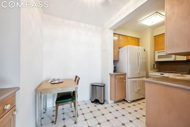 kitchen with white appliances