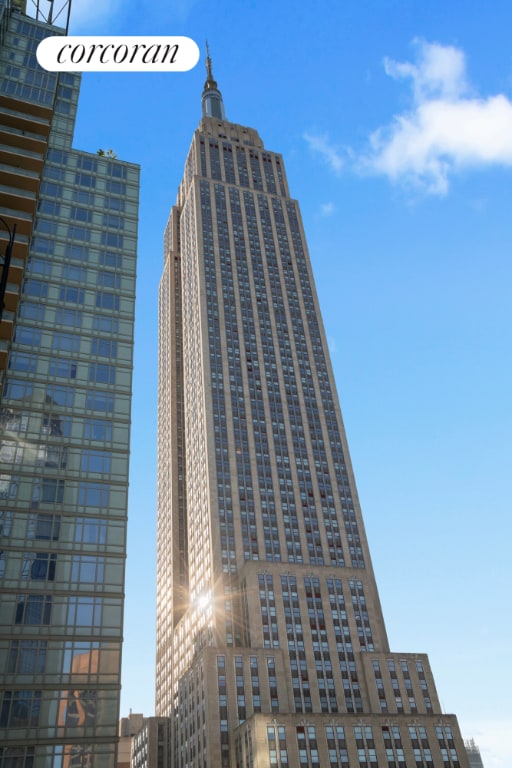 view of building exterior featuring a city view