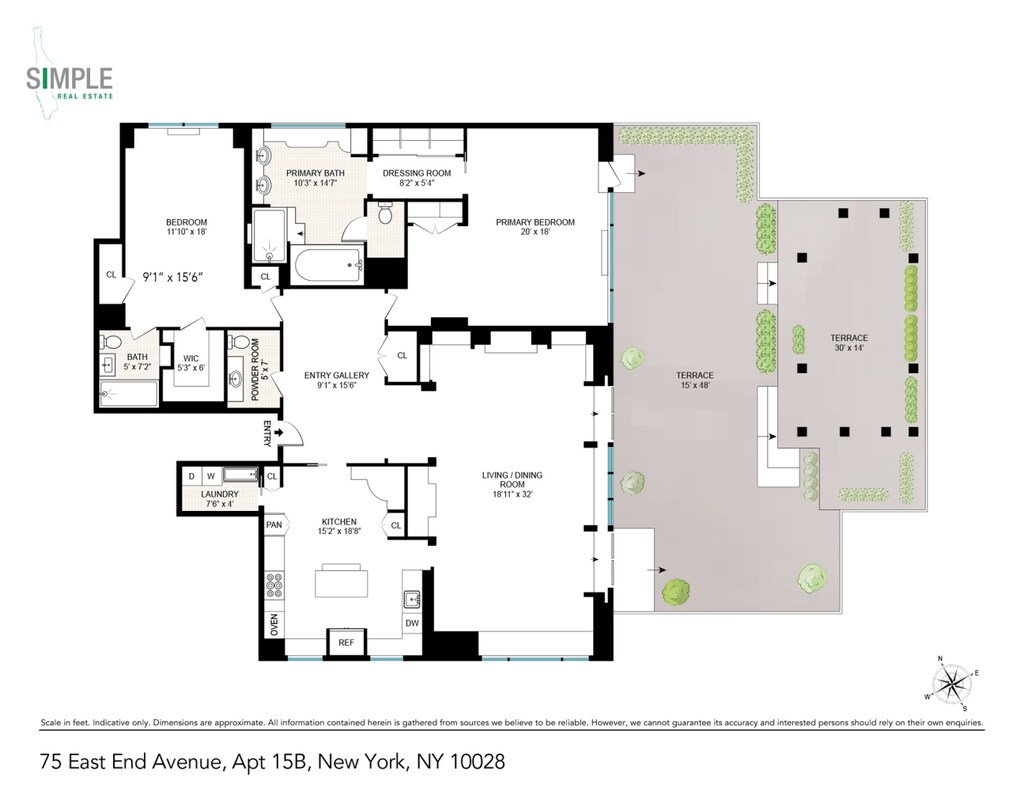 75 E End Ave Unit 15B, New York City, NY 10028 - floor plan