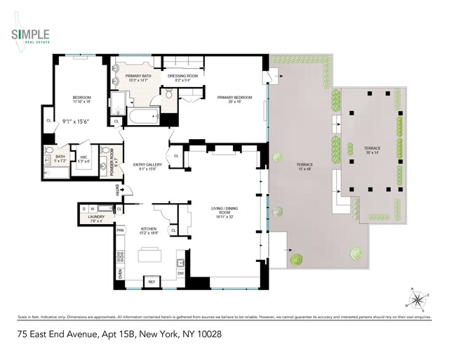 75 E End Ave Unit 15B, New York City, NY 10028 - floor plan