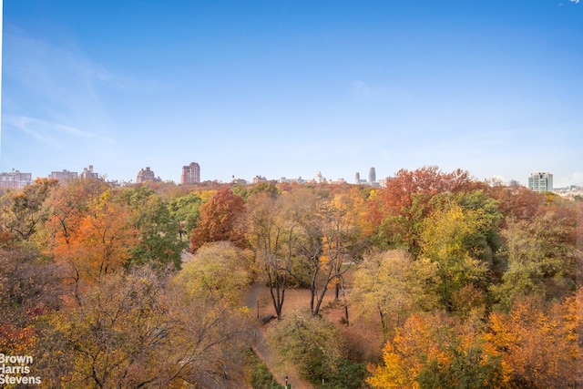 view of nature featuring a city view