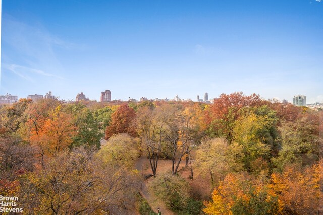 view of nature with a city view