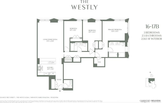 251 W 91st St Unit 17-B, New York City NY, 10024, 3 bedrooms, 2.5 baths condo for sale